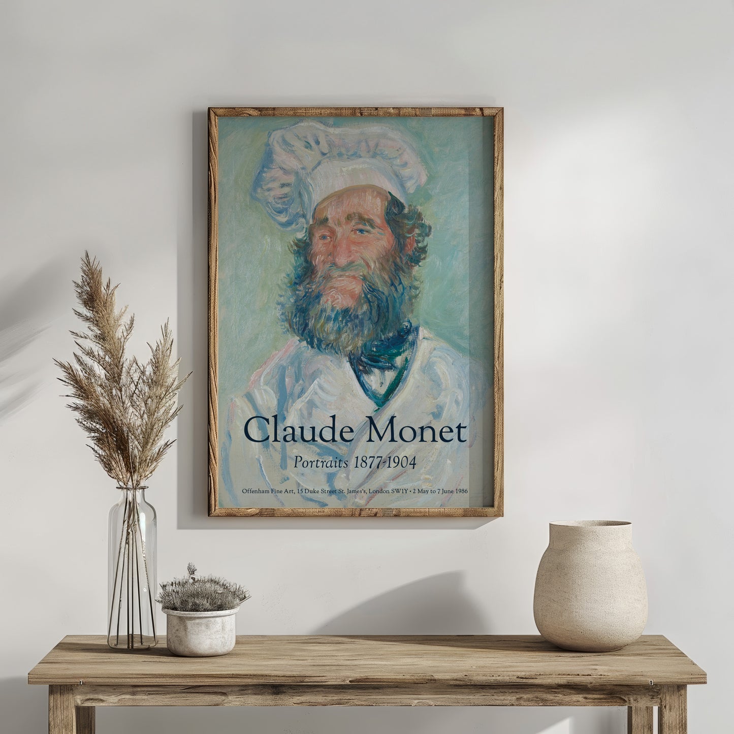 Claude Monet Exhibition Poster, Portrait of Père Paul Le Chef