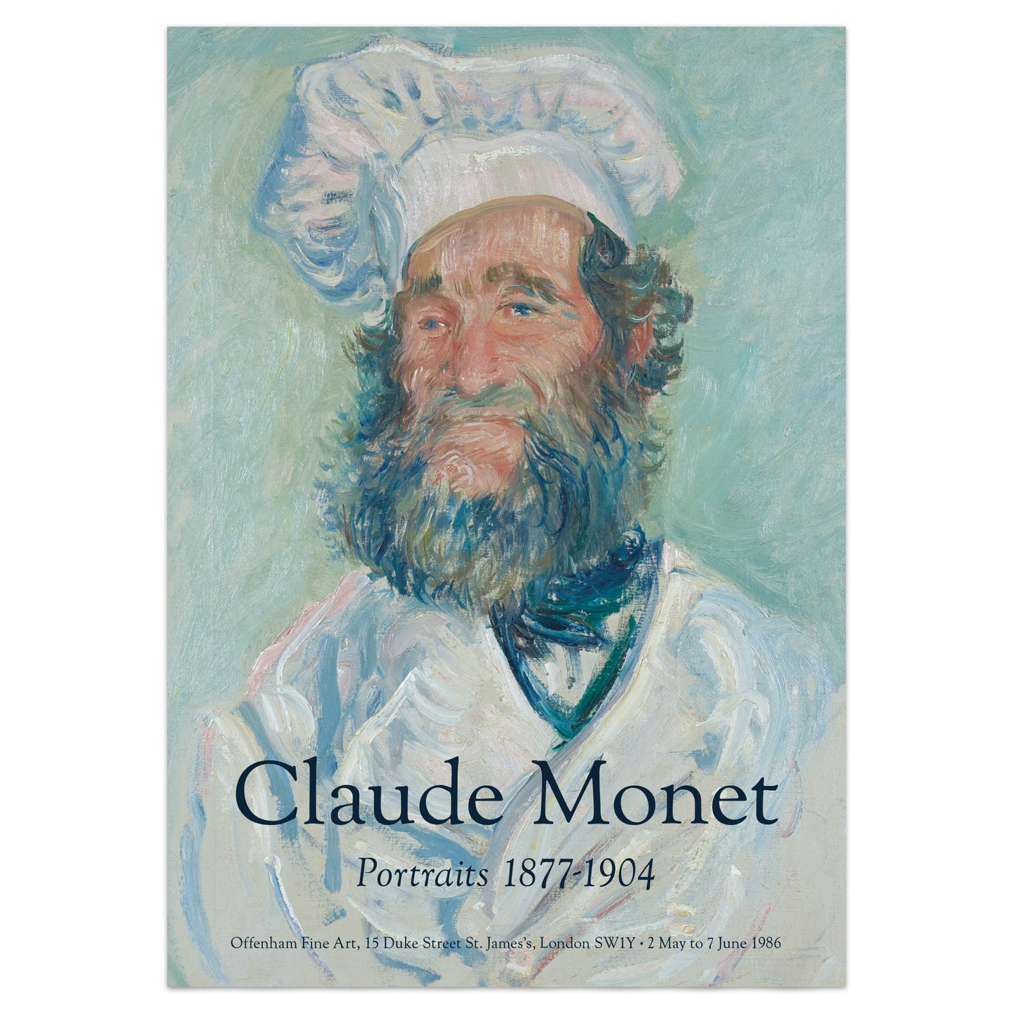 Claude Monet Exhibition Poster, Portrait of Père Paul Le Chef