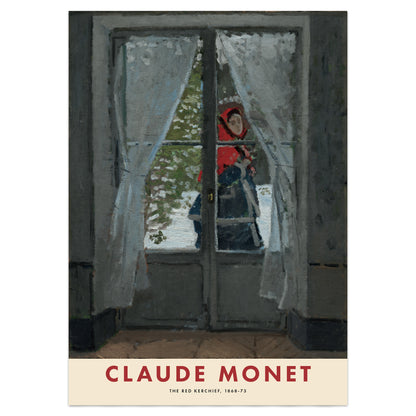 Claude Monet Exhibition Poster, The Red Kerchief