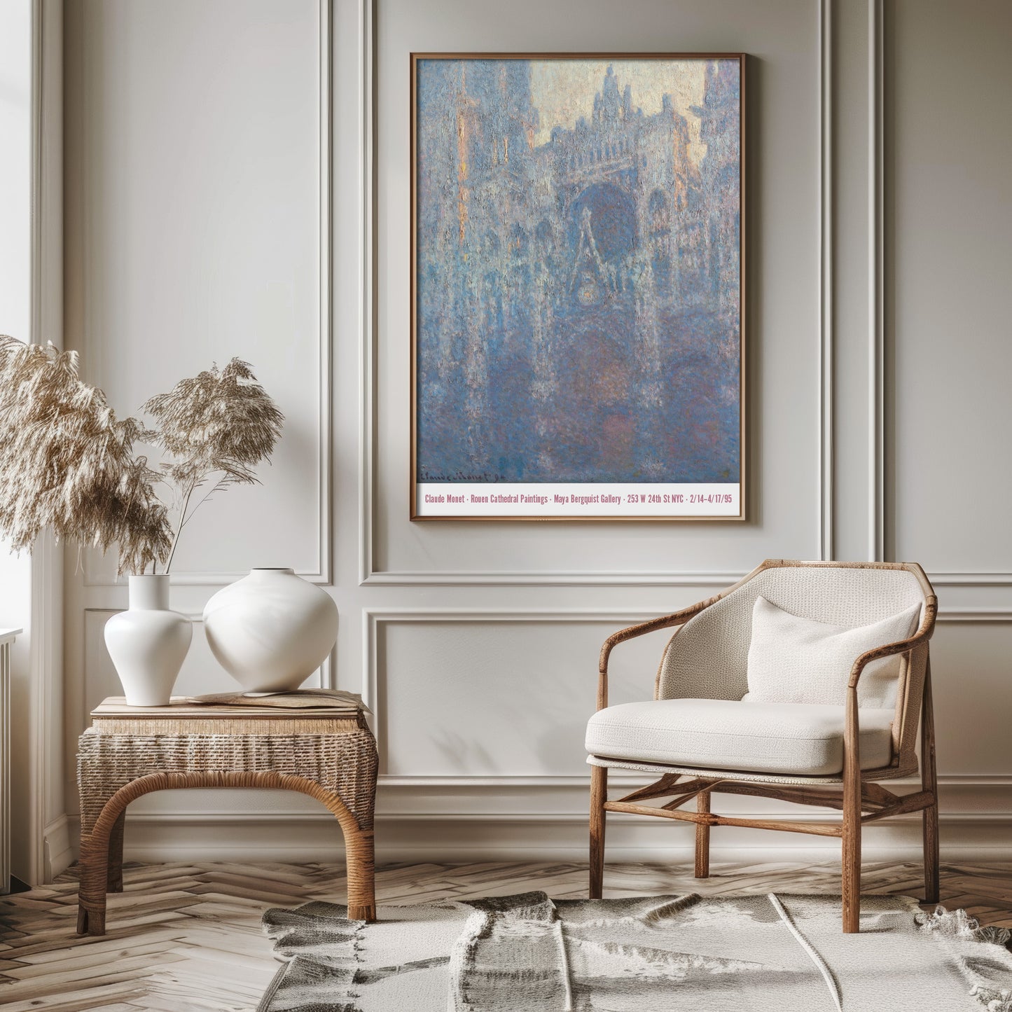 Claude Monet Exhibition Poster - 'The Portal of Rouen Cathedral in the Morning Light' 1894