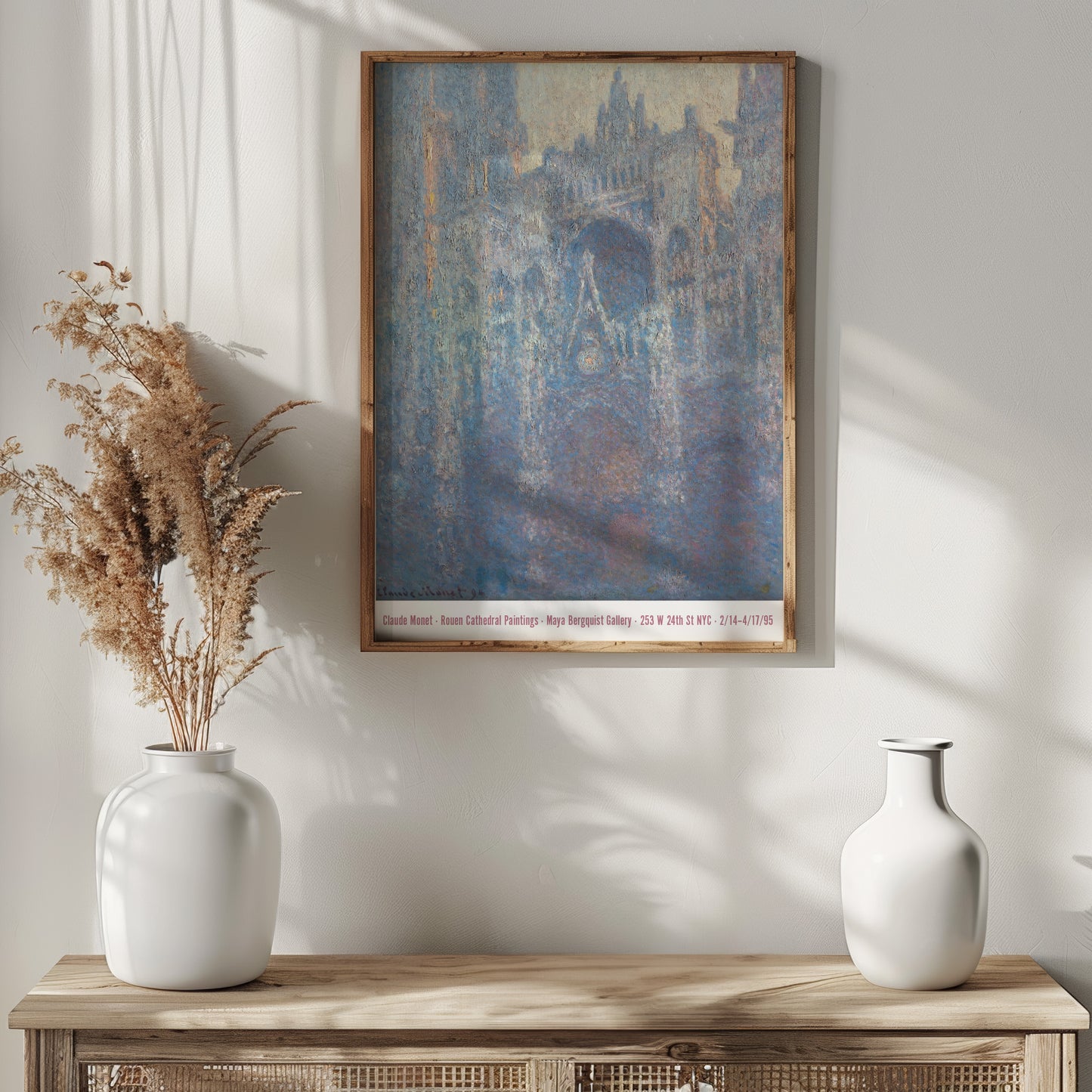 Claude Monet Exhibition Poster - 'The Portal of Rouen Cathedral in the Morning Light' 1894