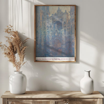 Claude Monet Exhibition Poster - 'The Portal of Rouen Cathedral in the Morning Light' 1894
