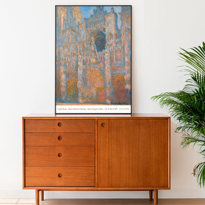 Claude Monet Exhibition Poster - 'Rouen Cathedral, The Façade in Sunlight' 1894