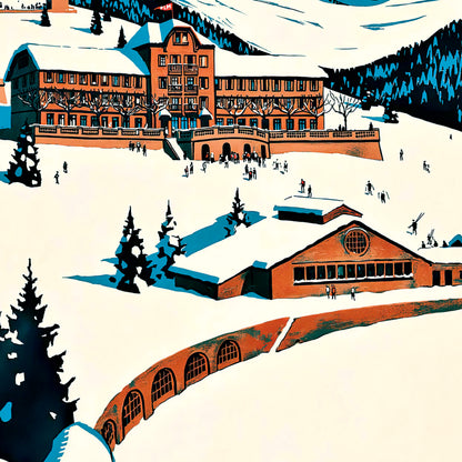 Roger Broders 'Mont Revard' Winter Sports & Travel Poster