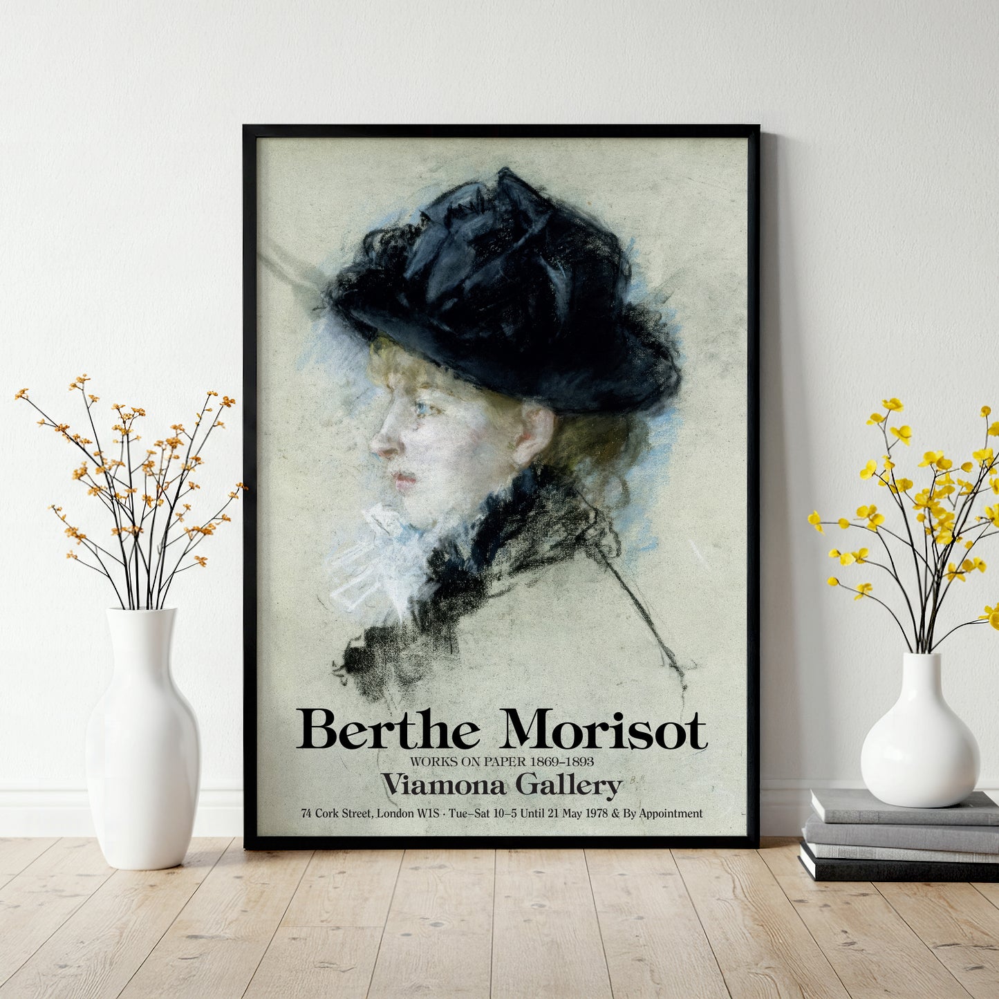 Vintage 1970s Berthe Morisot Exhibition Poster - French Impressionist Art Print