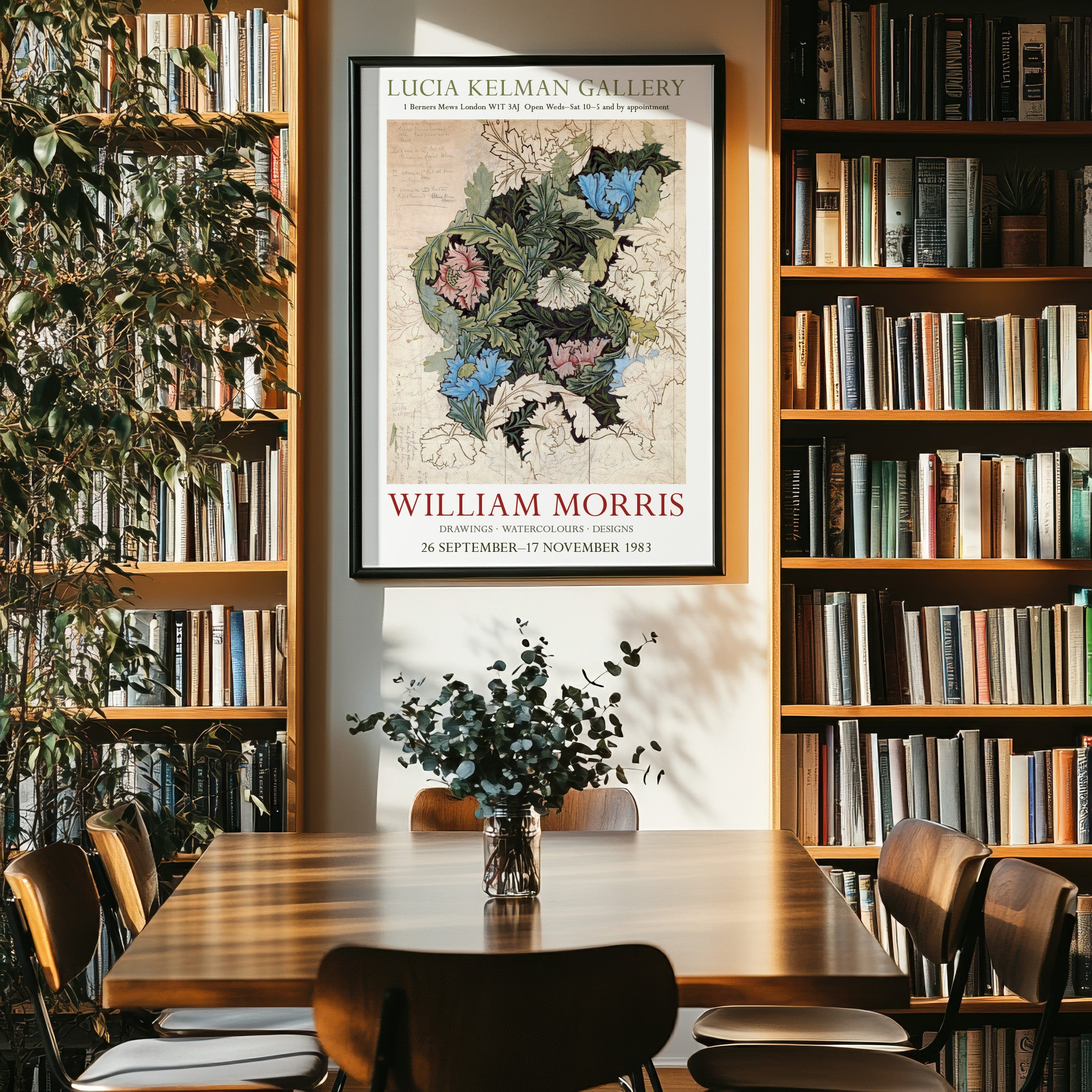 William Morris Drawings & Designs Exhibition Poster | Art Poster