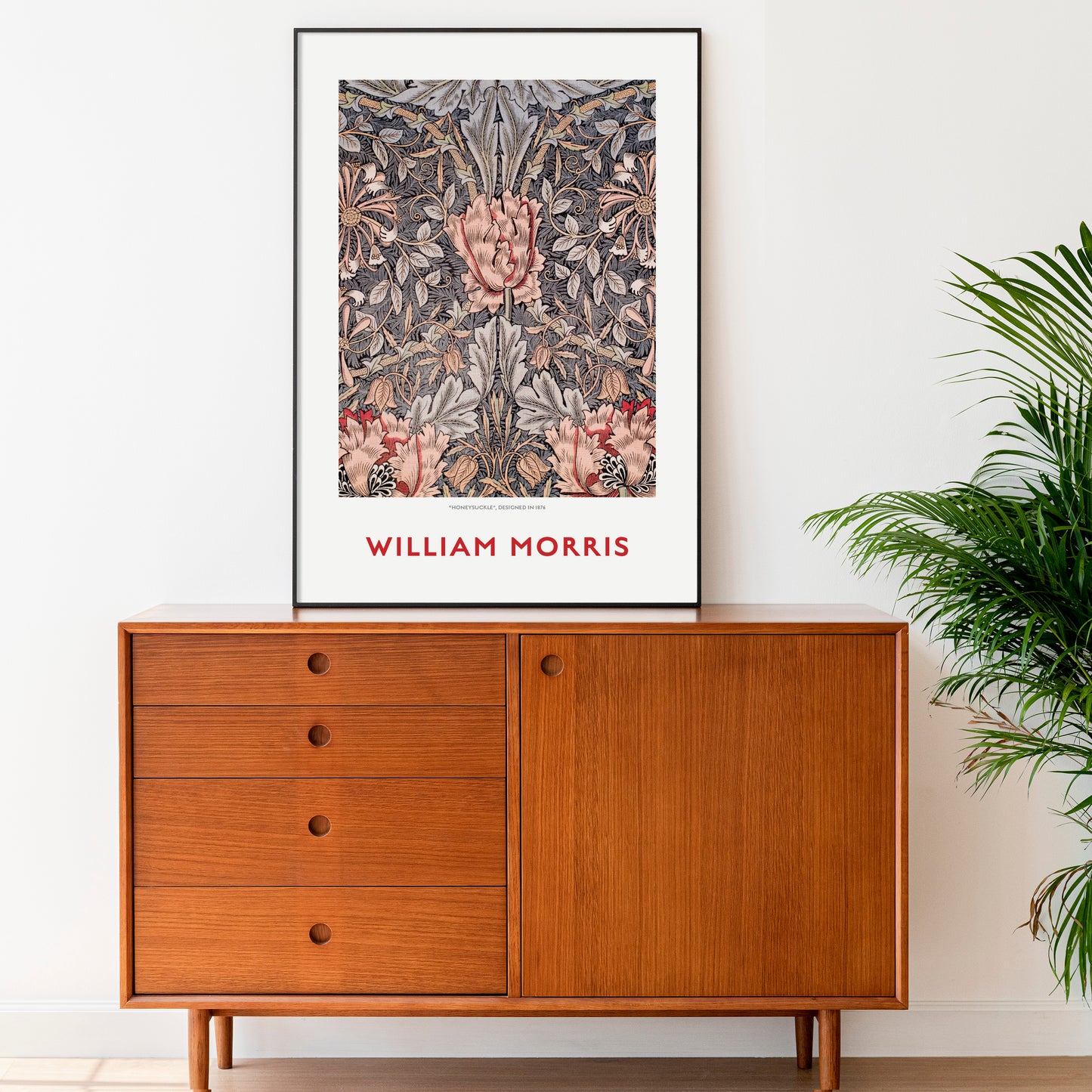 William Morris Exhibition Poster, Honeysuckle Design