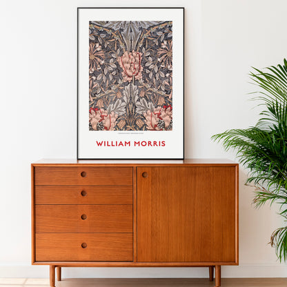 William Morris Exhibition Poster, Honeysuckle Design