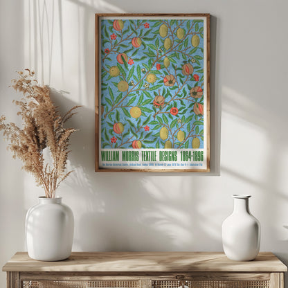 William Morris 'Fruit' (or 'Pomegranate') Wallpaper Design Exhibition Poster