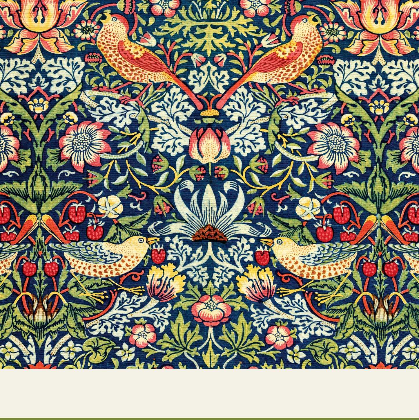 William Morris 'Strawberry Thief' Exhibition Poster Print