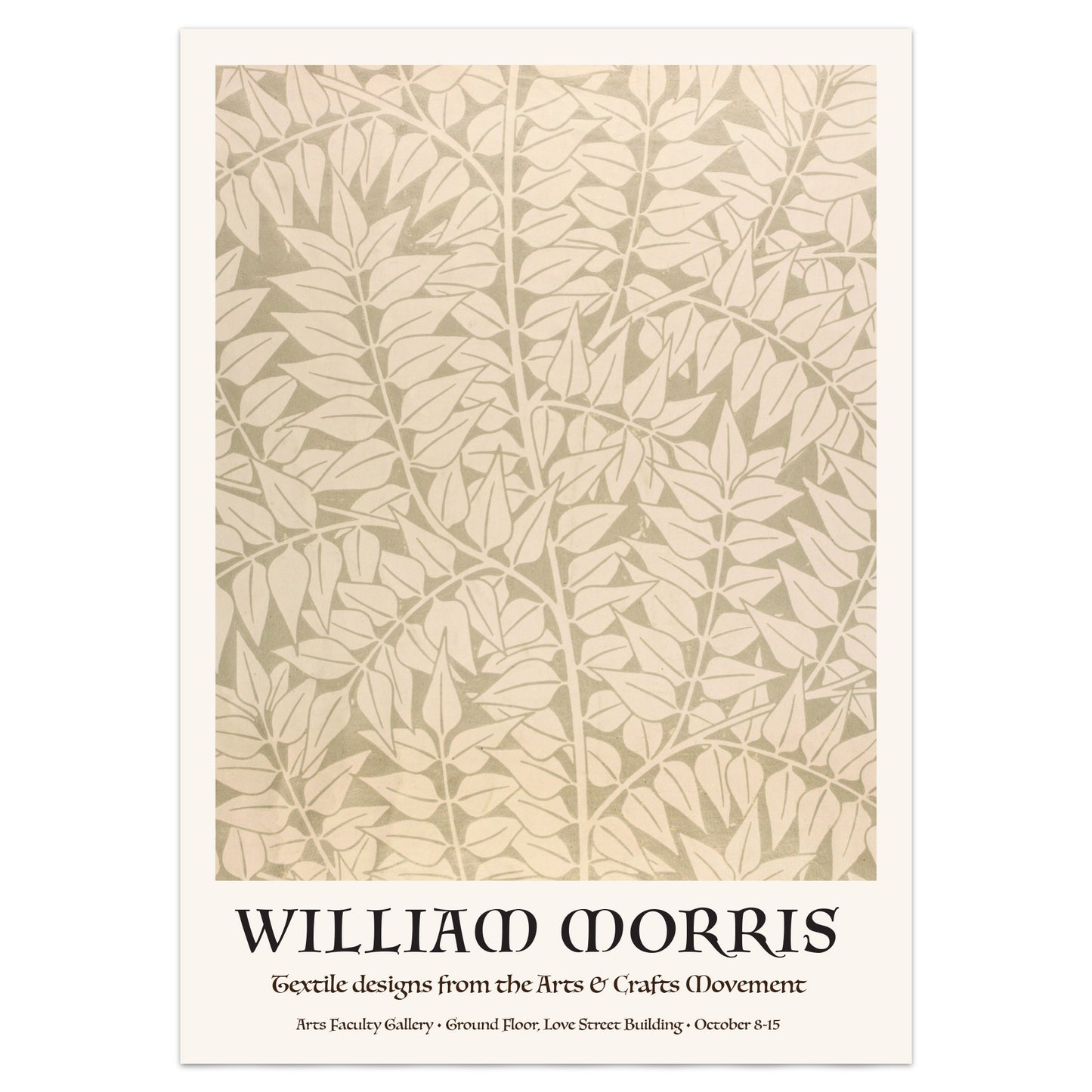 William Morris Print: Branch Pattern Exhibition Poster