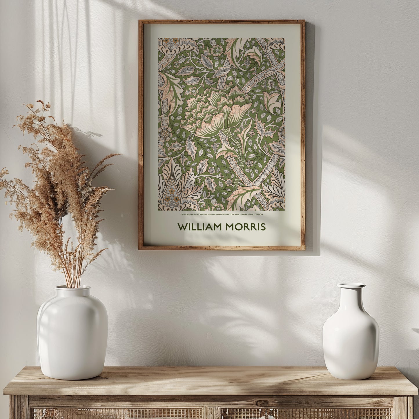 William Morris Exhibition Poster, Windrush Design