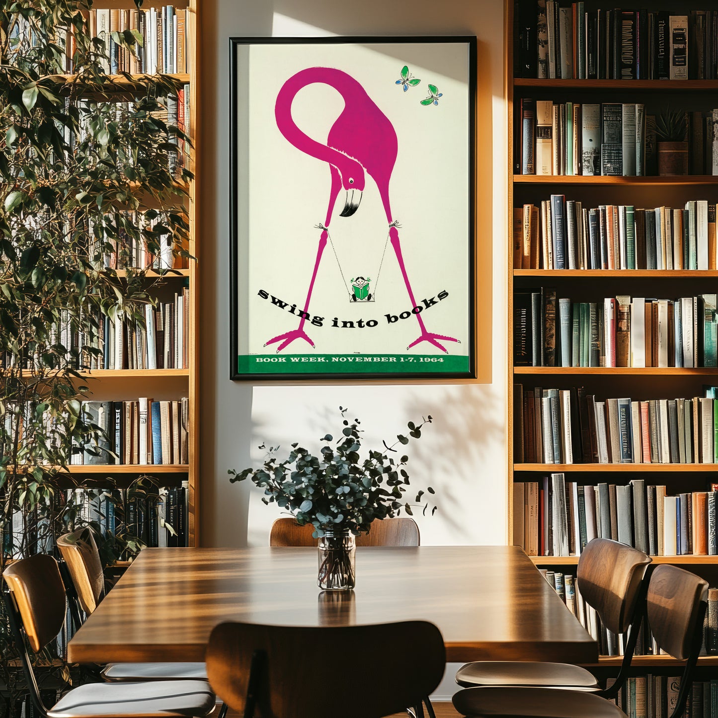 Bruno Munari Poster - 'Swing Into Books' - For Book Week 1964