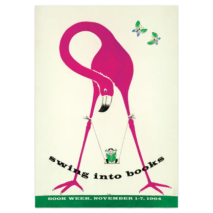 Bruno Munari Poster - 'Swing Into Books' - For Book Week 1964