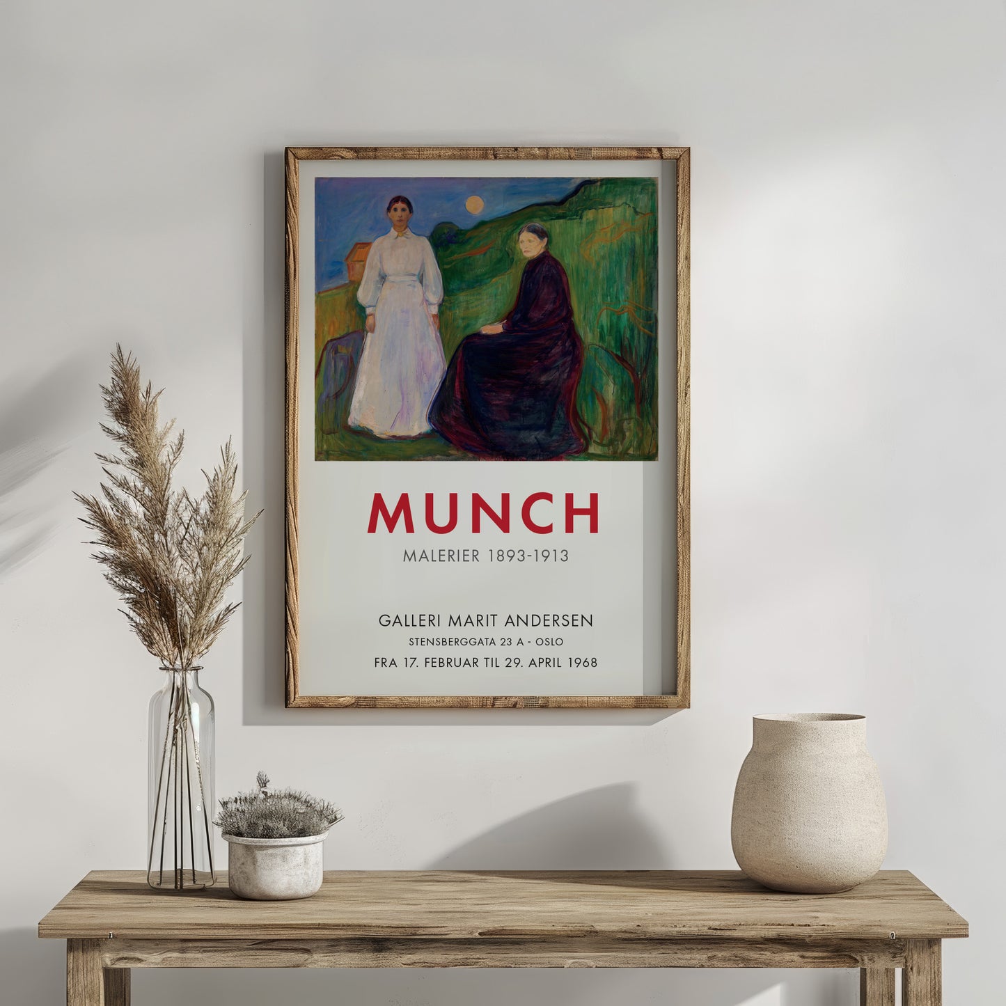 Edvard Munch 'Mother and Daughter' Exhibition Poster