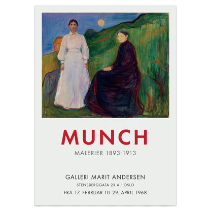 Edvard Munch 'Mother and Daughter' Exhibition Poster