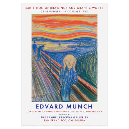 Edvard Munch 'The Scream' Exhibition Poster