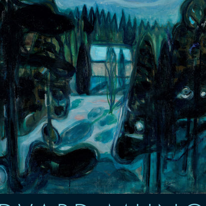 Edvard Munch 'White Night' Art Exhibition Poster