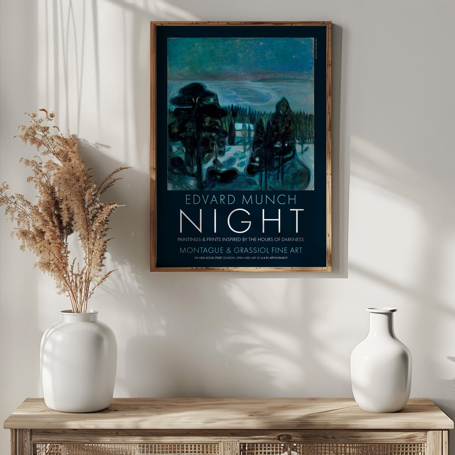 Edvard Munch 'White Night' Art Exhibition Poster