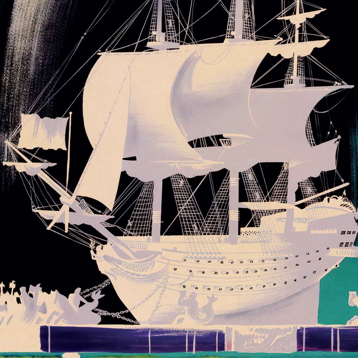 Vintage Poster Print For The Musée de la Marine in Paris, 1965