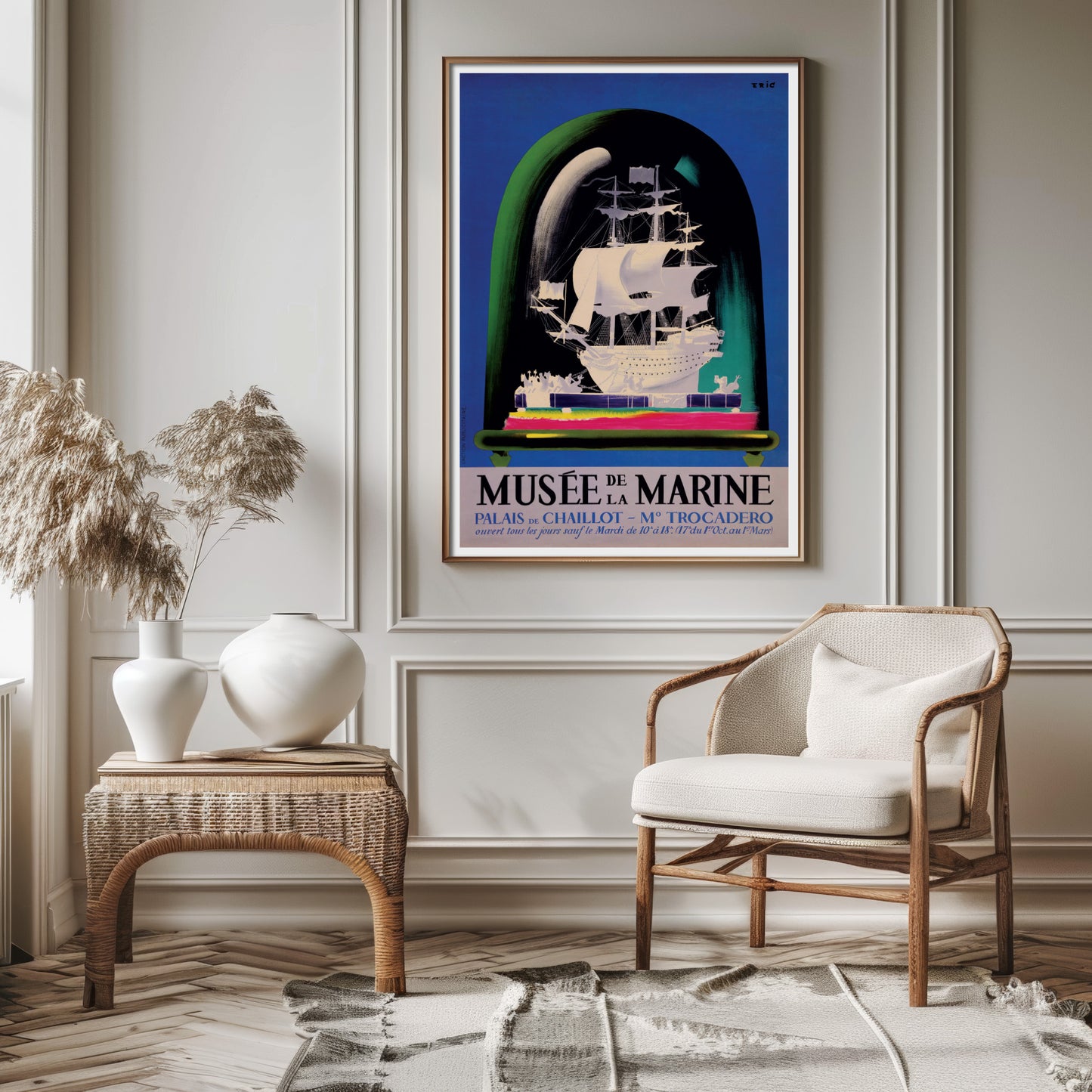 Vintage Poster Print For The Musée de la Marine in Paris, 1965