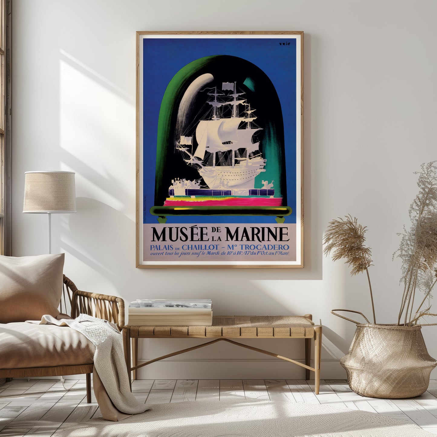 Vintage Poster Print For The Musée de la Marine in Paris, 1965