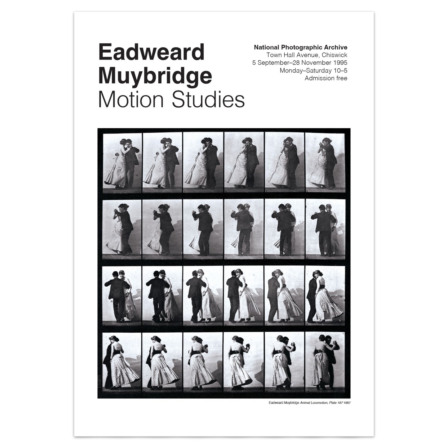 Eadweard Muybridge Exhibition Poster Print