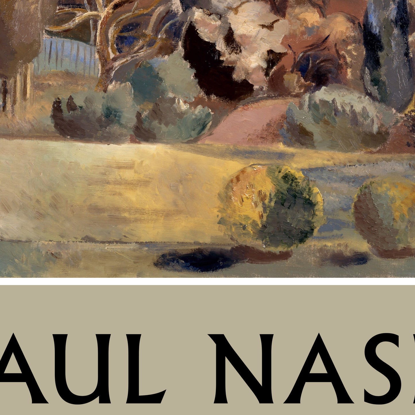 Paul Nash Exhibition Poster - 'Landscape of the Moon's First Quarter' 1943