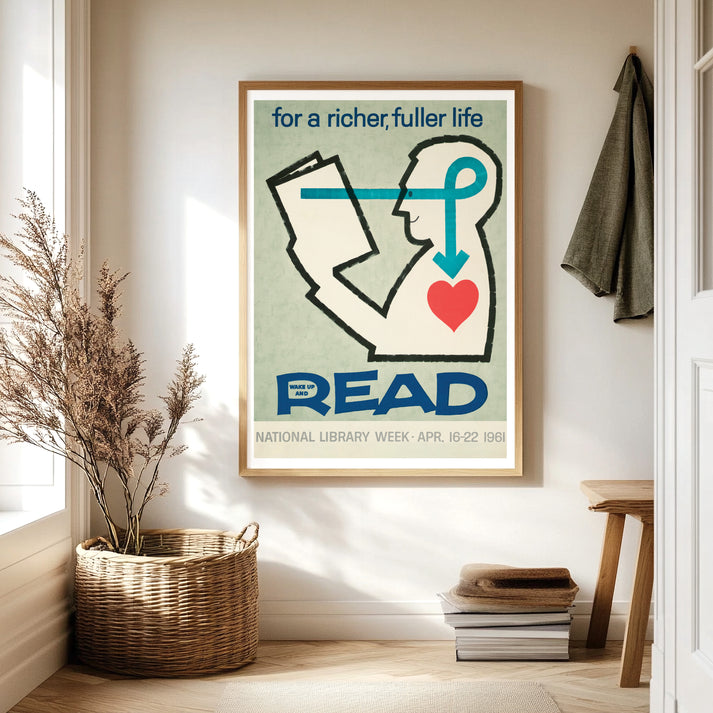 National Library Week Poster For Book Lovers | Art Poster Archive ...