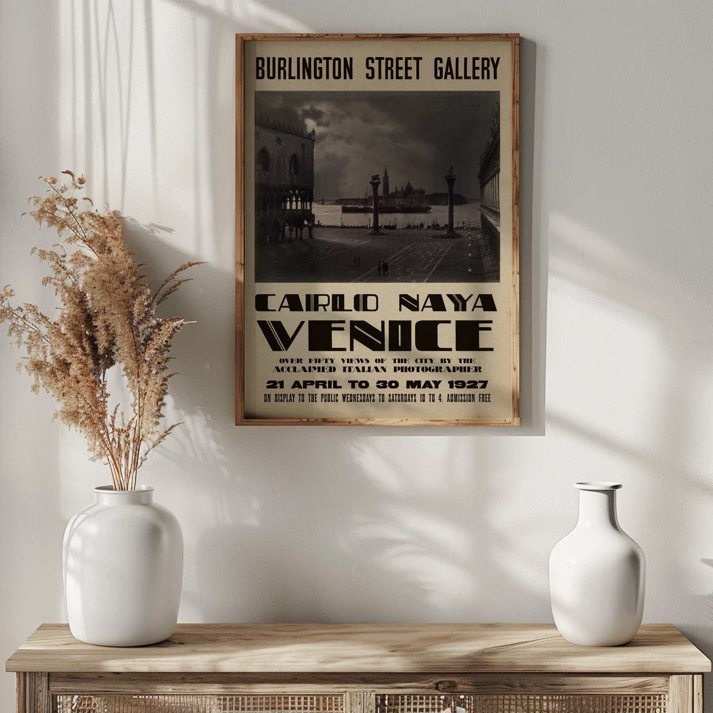 Carlo Naya Exhibition Poster - St Mark's Square, Venice