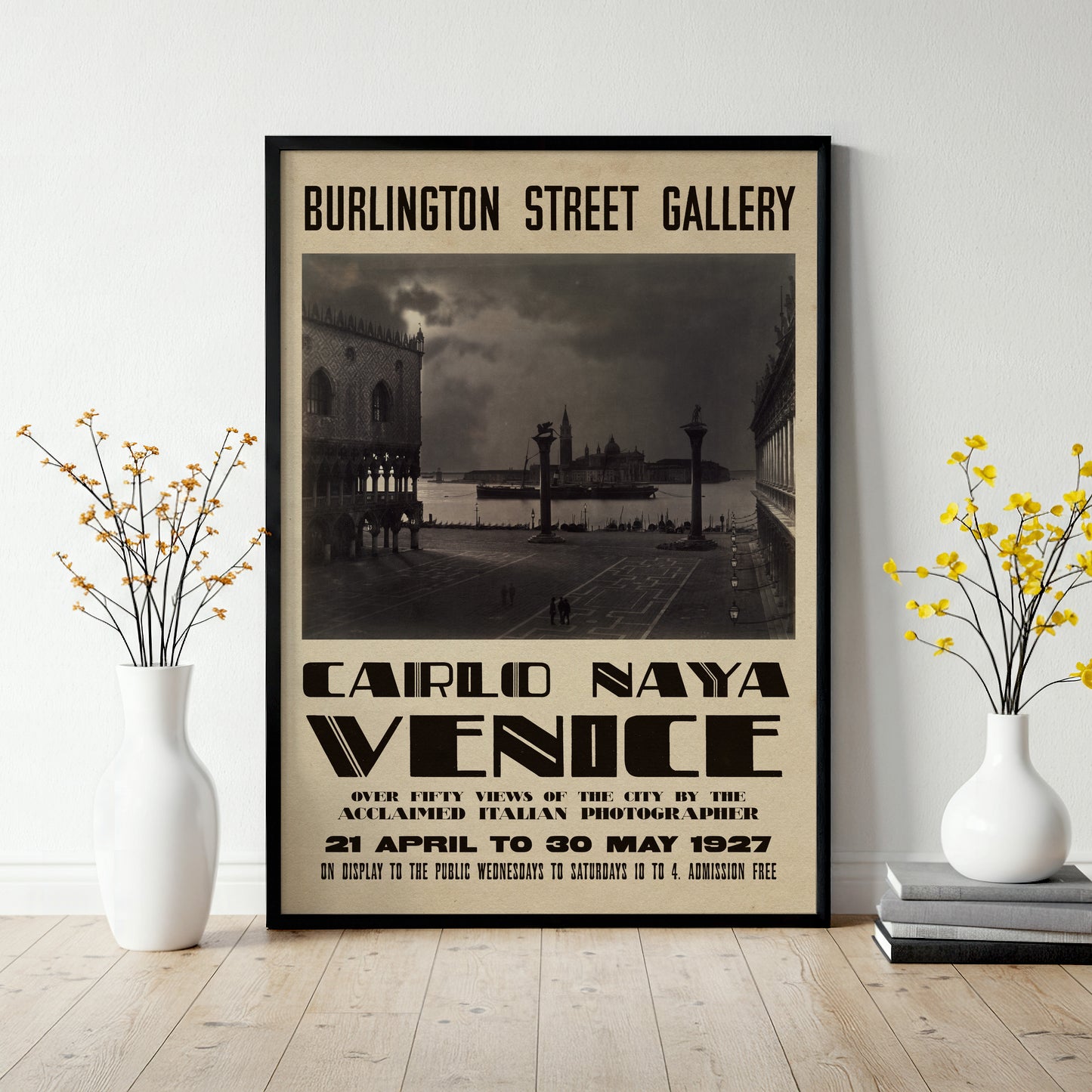 Carlo Naya Exhibition Poster - St Mark's Square, Venice