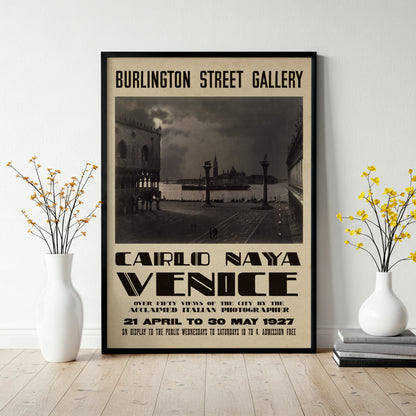 Carlo Naya Exhibition Poster - St Mark's Square, Venice