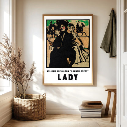 William Nicholson 'London Types' Lady Poster