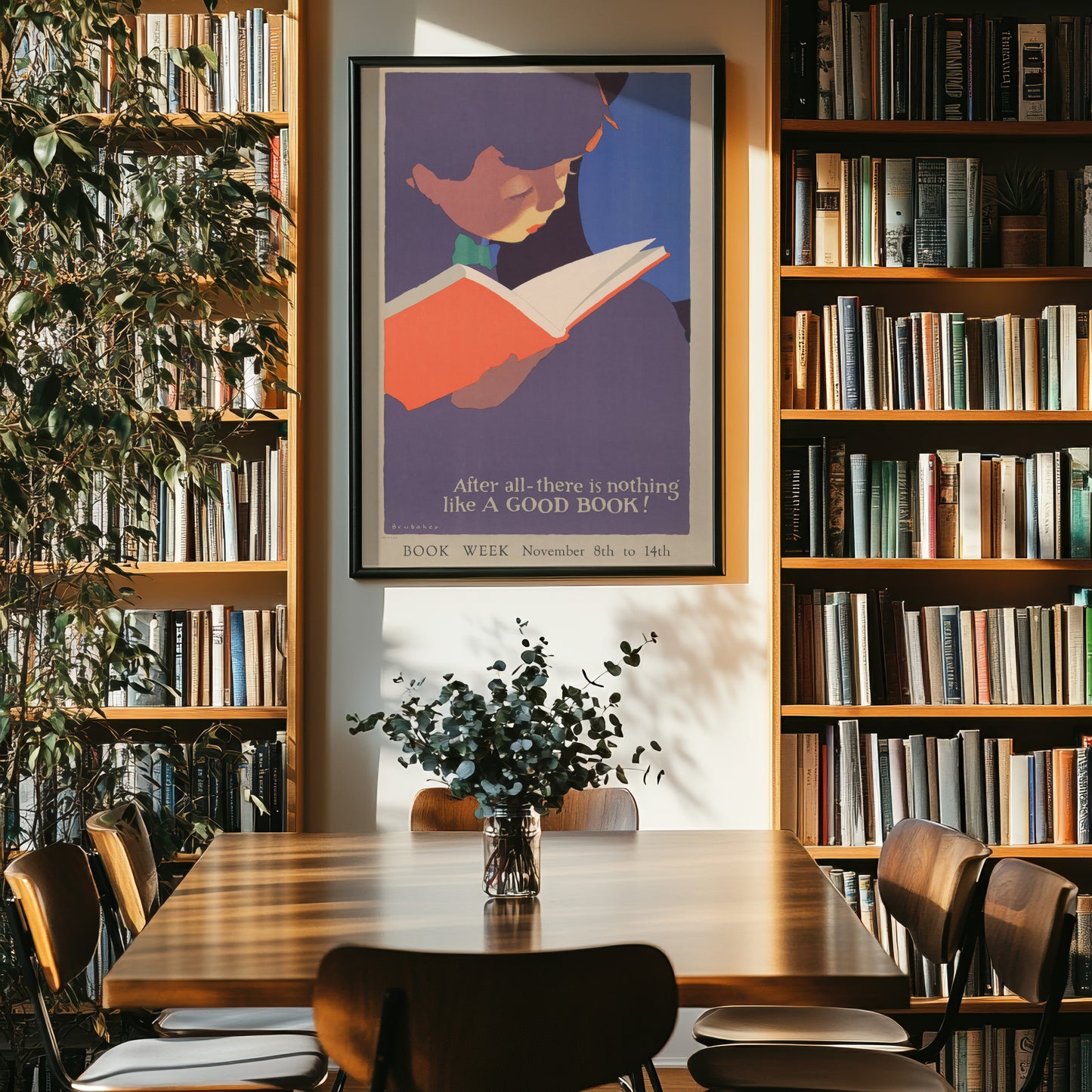 Book Week 1925 Poster - 'There Is Nothing Like A Good Book'