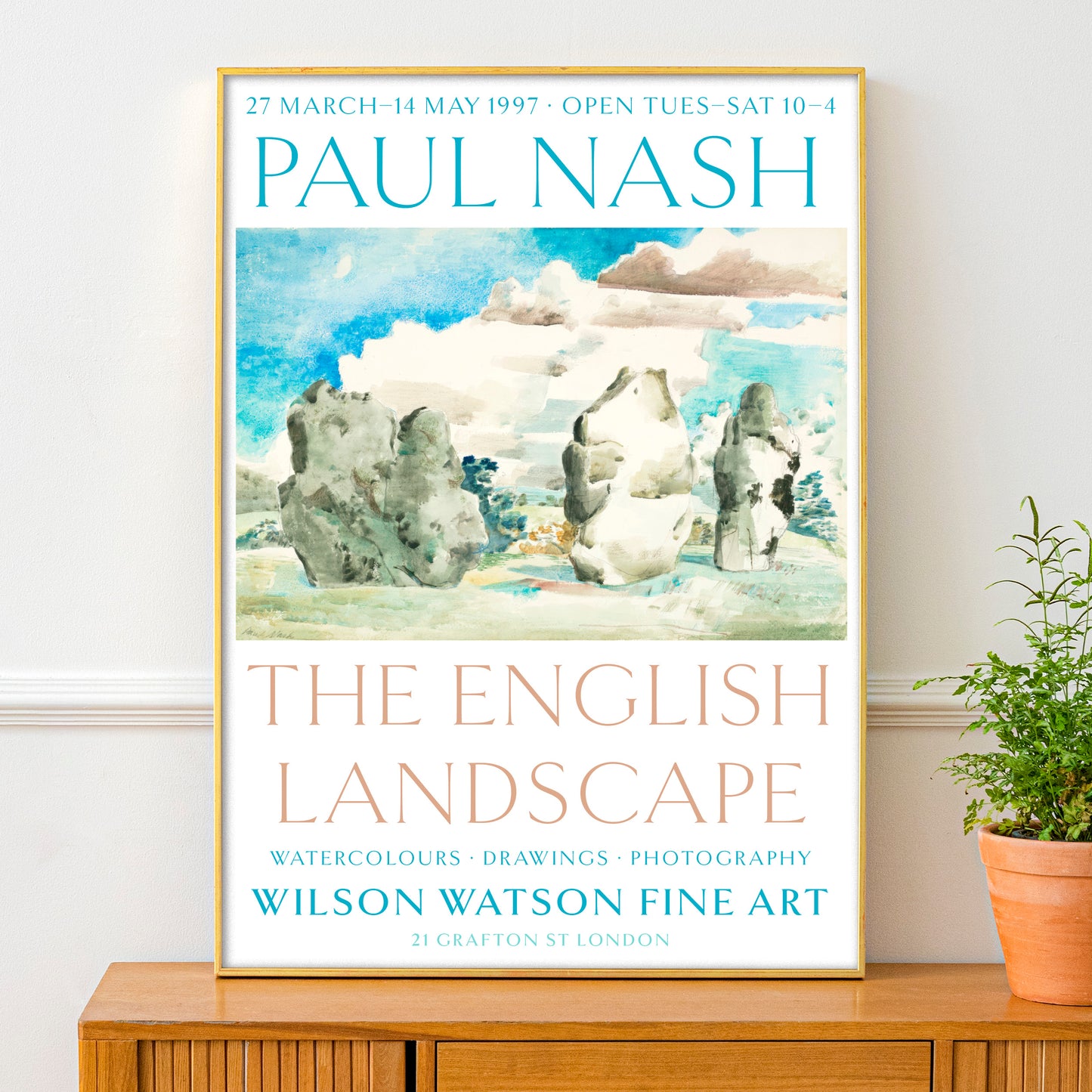 Paul Nash Exhibition Poster - 'Avebury' 1936