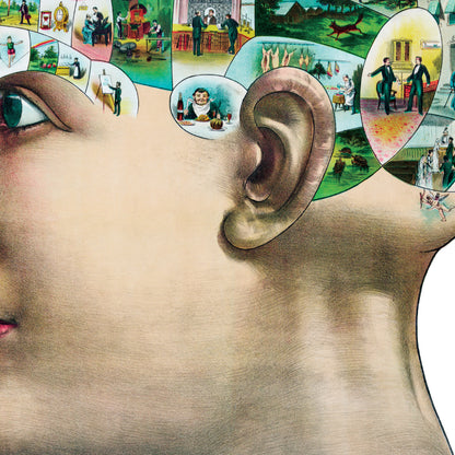 Victorian Phrenology Lecture Poster