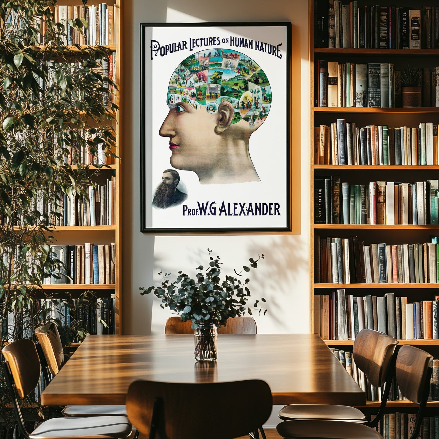 Victorian Phrenology Lecture Poster