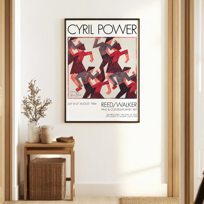 Cyril Power 'Folk Dance' Linocut Print Exhibition Poster