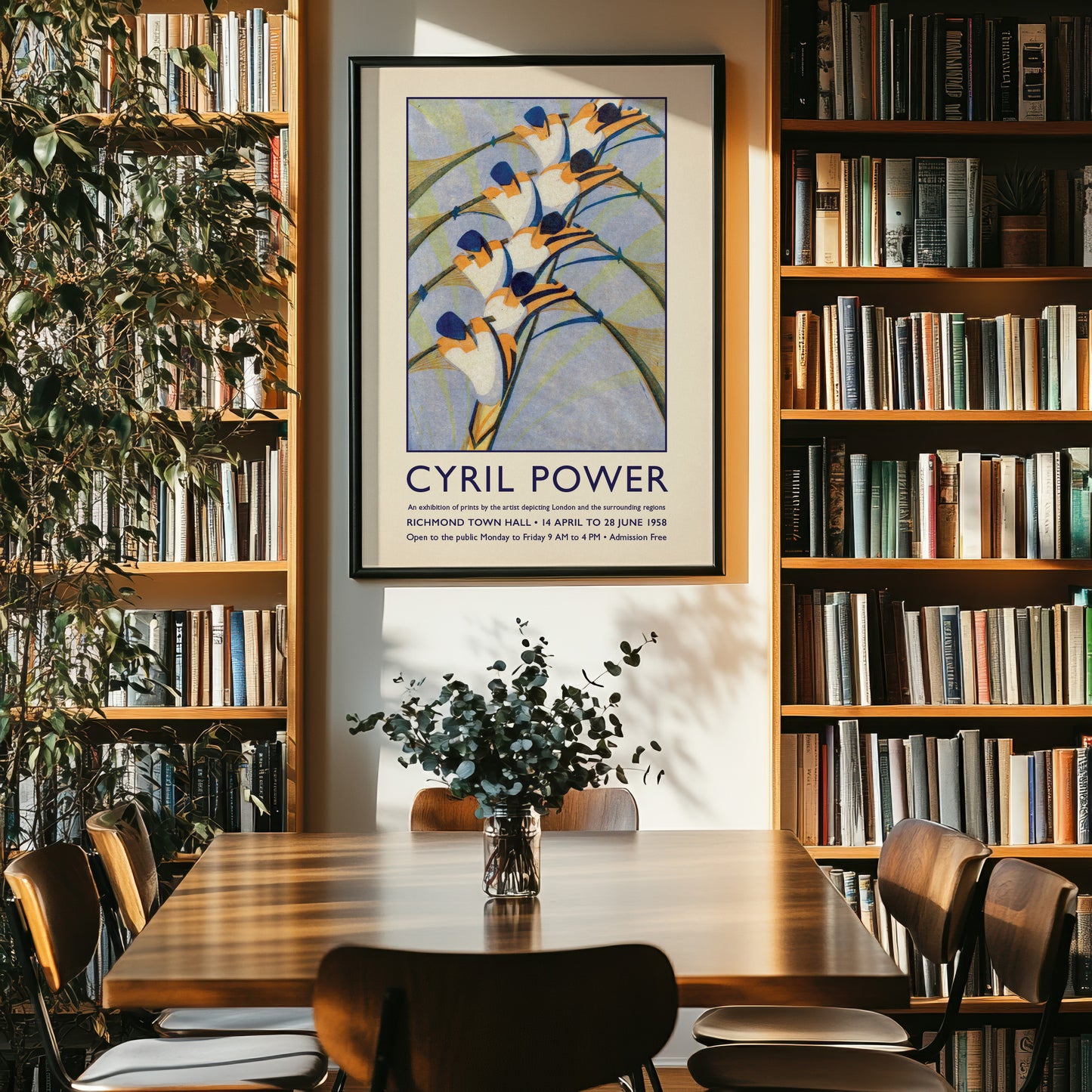 Cyril Power ‘The Eight’ Poster – 1930 Modernist Linocut Print