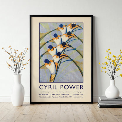 Cyril Power ‘The Eight’ Poster – 1930 Modernist Linocut Print