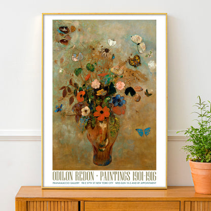 Odilon Redon Exhibition Poster - Still Life With Flowers, 1905
