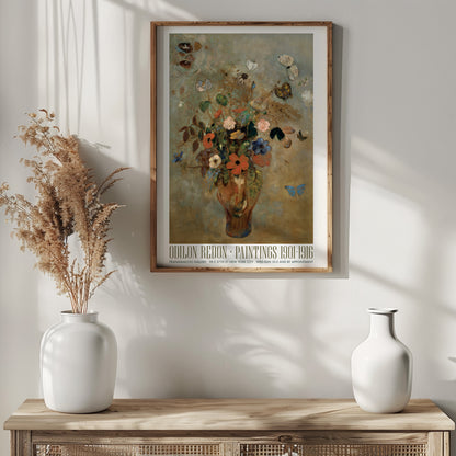 Odilon Redon Exhibition Poster - Still Life With Flowers, 1905