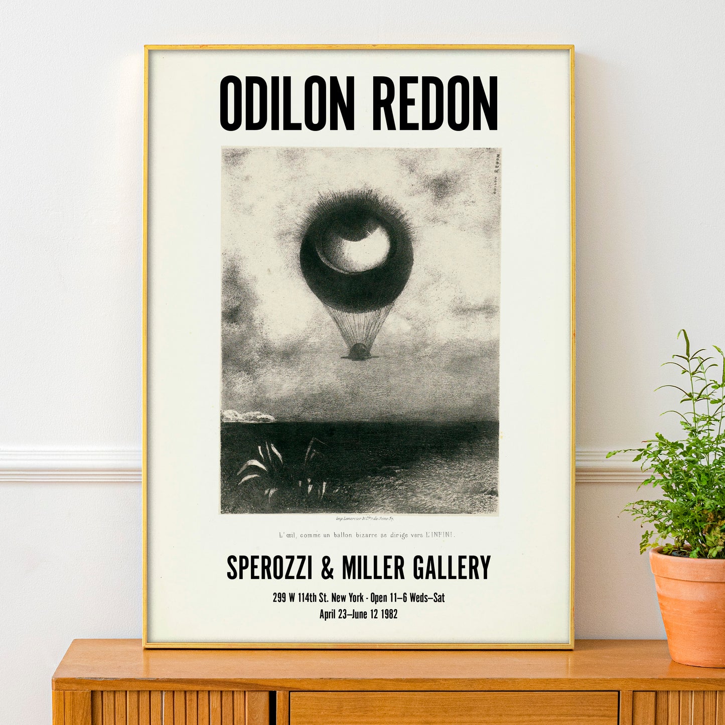 Odilon Redon Exhibition Poster - 'The Eye, Like A Strange Balloon'