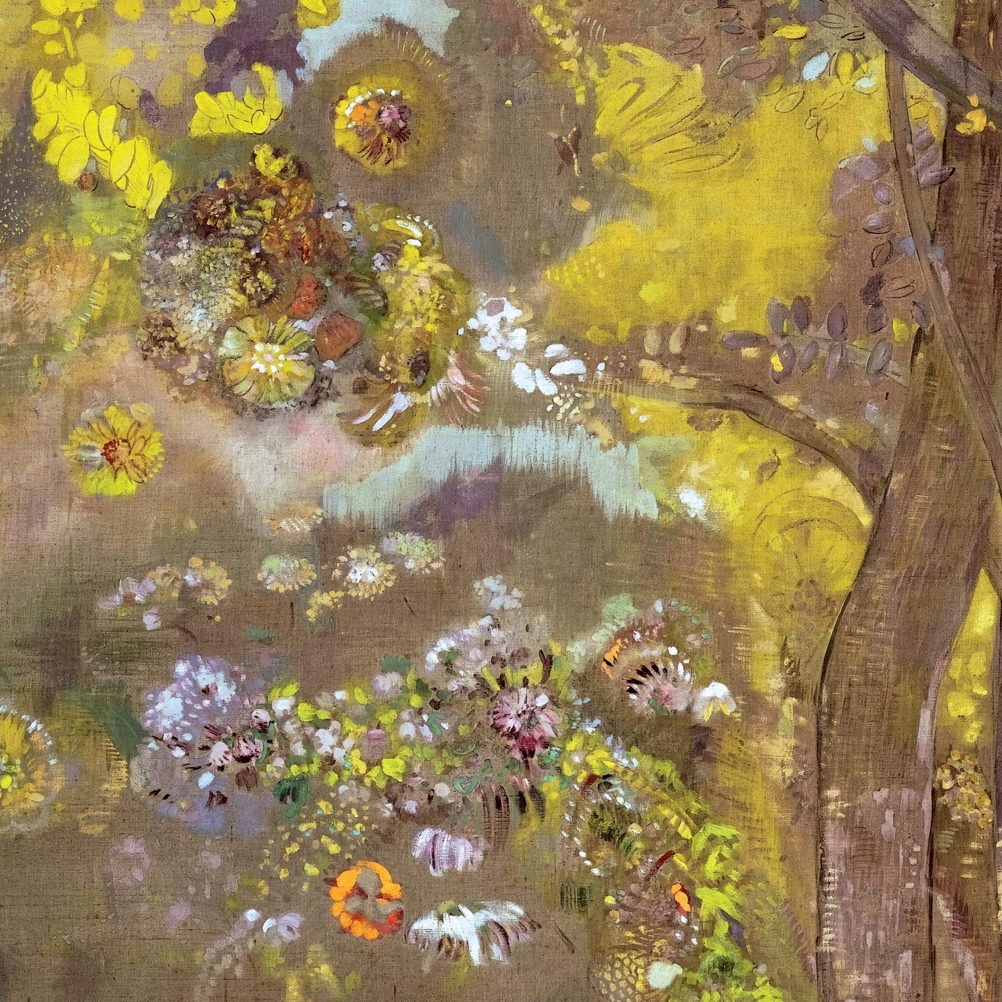 Odilon Redon Exhibition Poster - 'Trees On A Yellow Background'