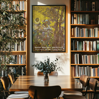 Odilon Redon Exhibition Poster - 'Trees On A Yellow Background'