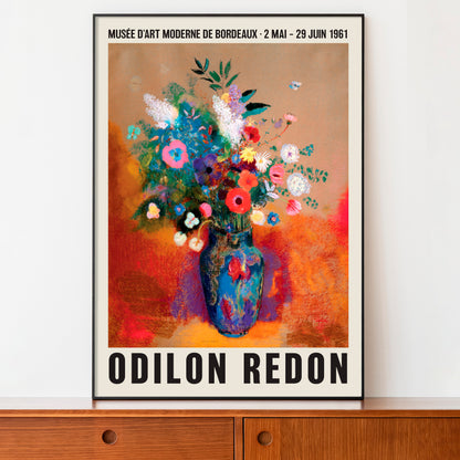 Odilon Redon Exhibition Poster, Bouquet Of Flowers