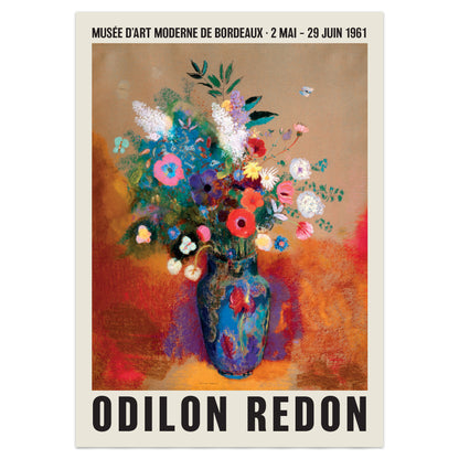 Odilon Redon Exhibition Poster, Bouquet Of Flowers
