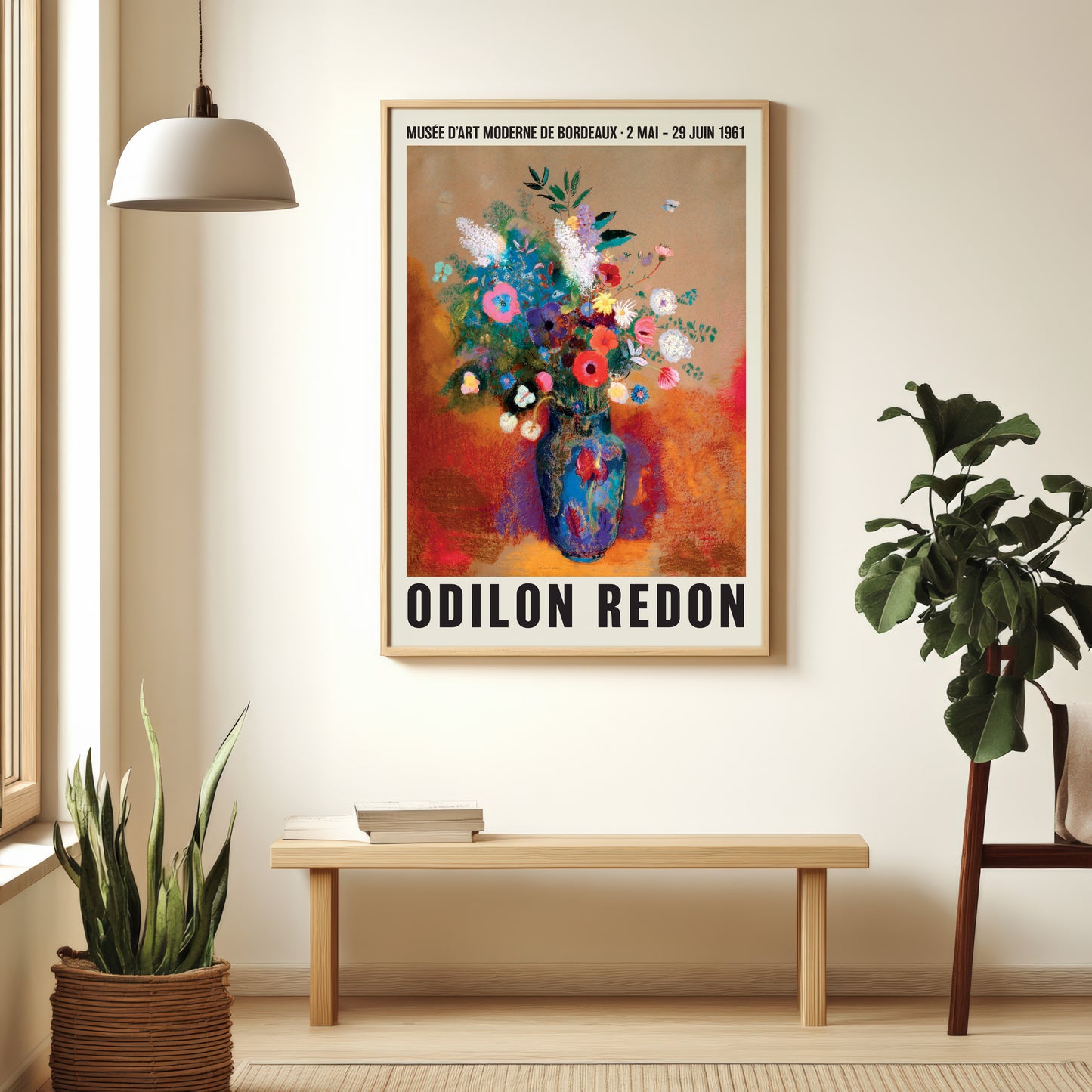 Odilon Redon Exhibition Poster, Bouquet Of Flowers