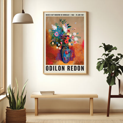 Odilon Redon Exhibition Poster, Bouquet Of Flowers