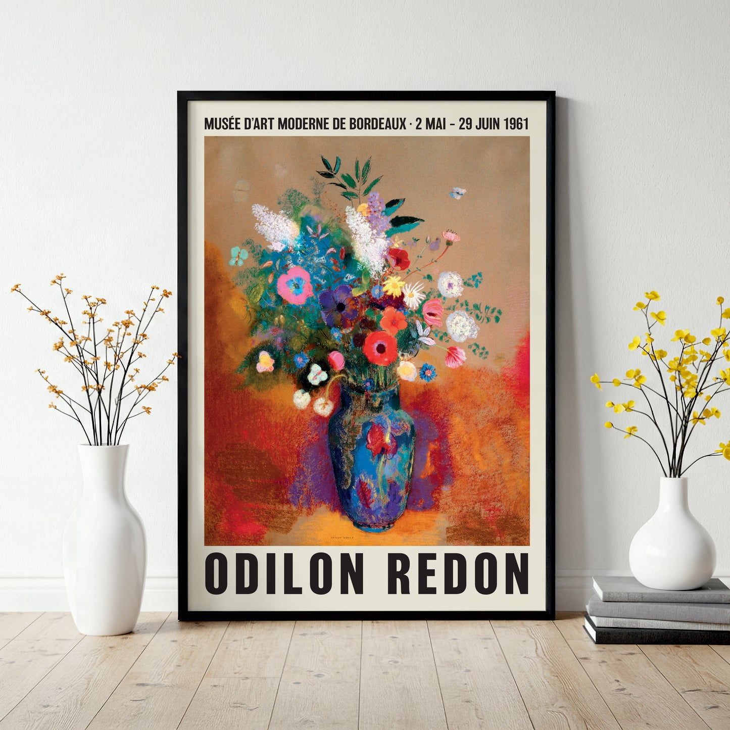 Odilon Redon Exhibition Poster, Bouquet Of Flowers